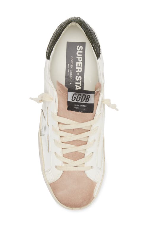 Golden Goose Super-star Low Top Sneaker In White/silver