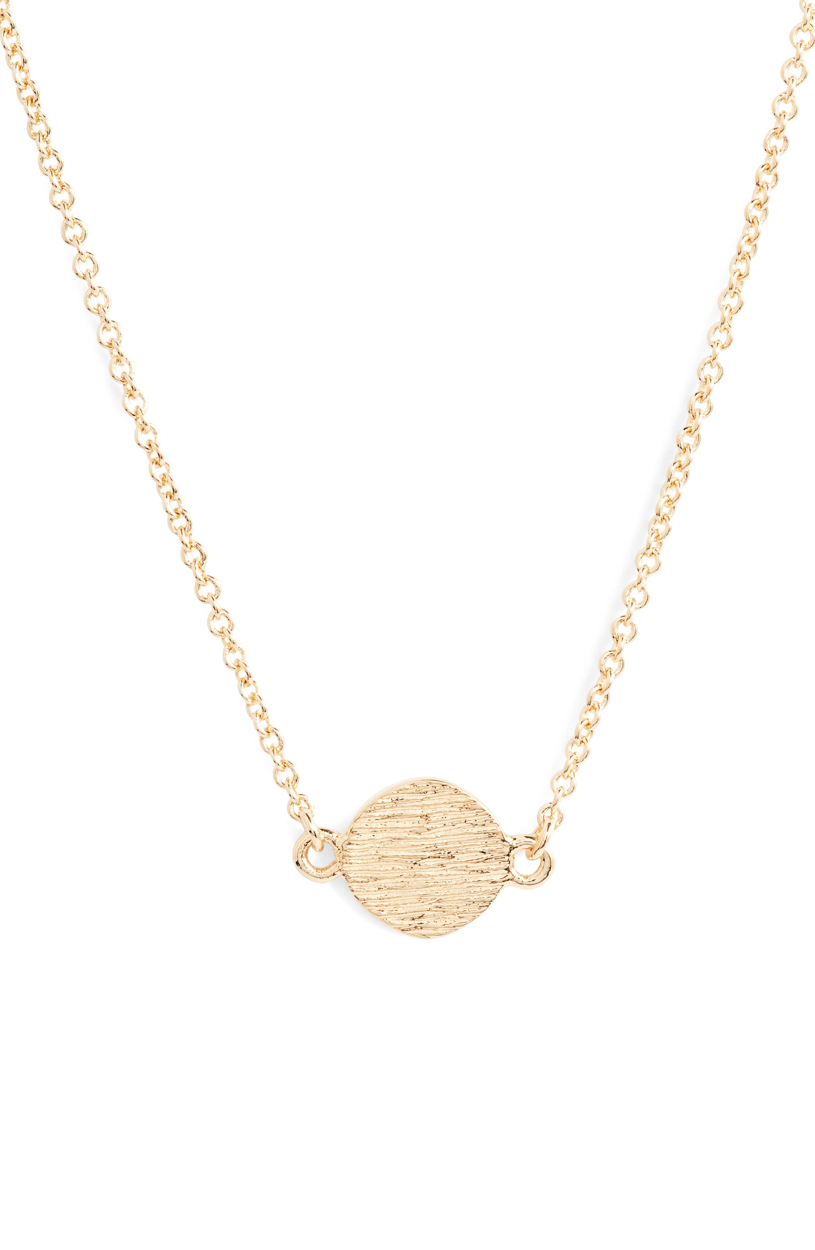 Sterling Forever Circle Pendant Necklace Nordstrom