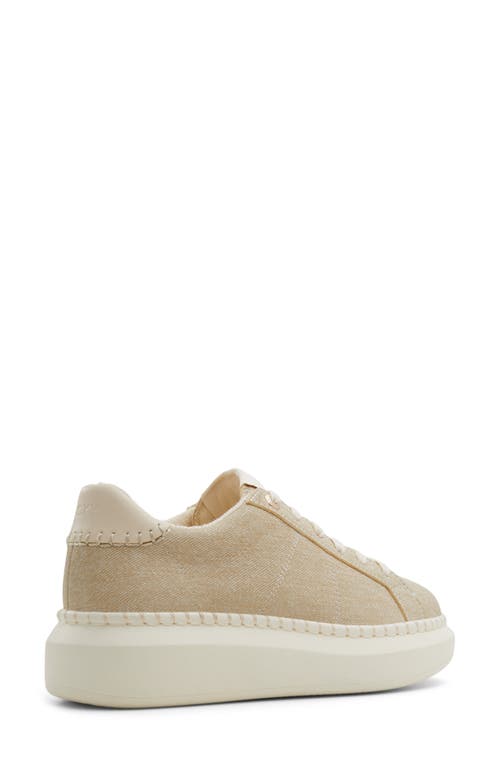 Roxy Stellar Platform Sneaker In Parchment