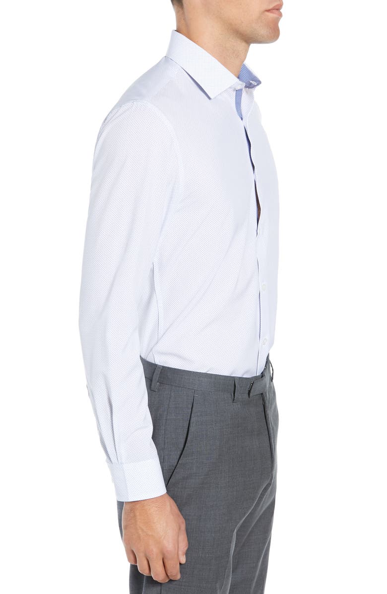 W.R.K Slim Fit Performance Stretch Dot Dress Shirt, Alternate, color, 