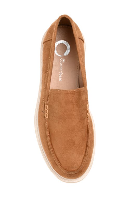 Shop Journee Collection Ericka Lug Sole Platform Loafer In Tan