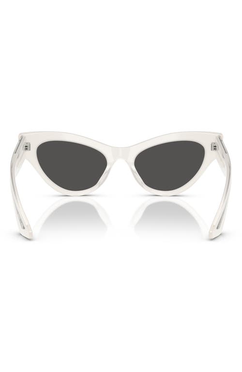 Shop Oliver Peoples X Khaite 54mm Cat Eye Sunglasses In White Grey