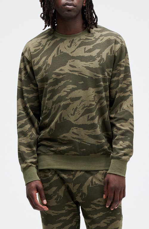 Stance Shelter Butter Blend Long Sleeve T-Shirt in Greencamo 