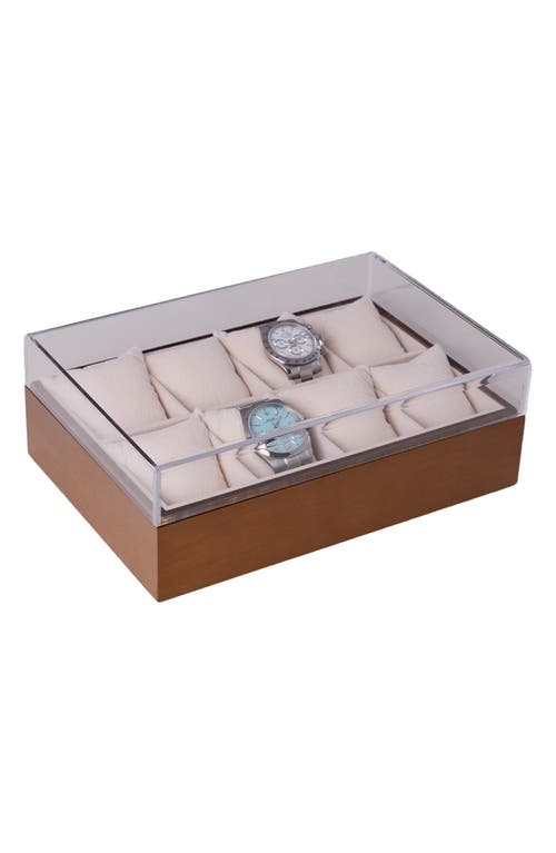Bey-berk Watch Storage Case In Brown
