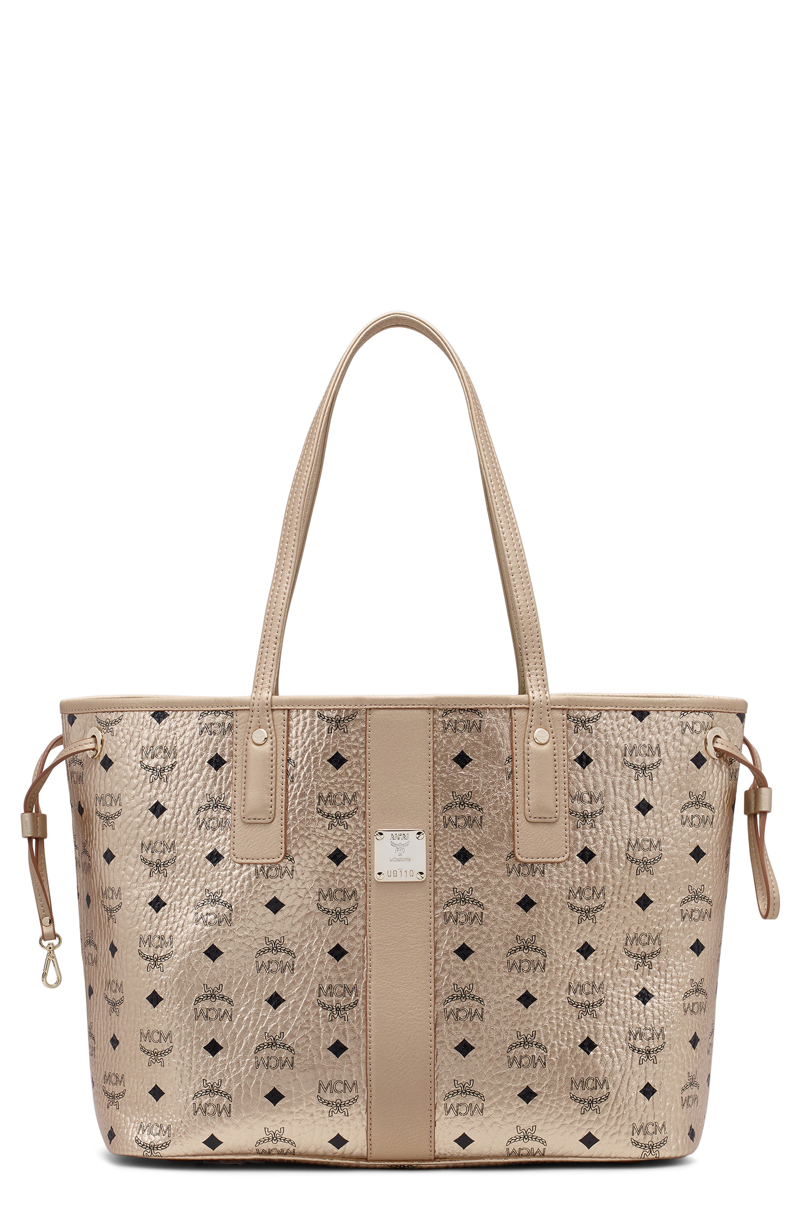 Rose gold mcm discount tote