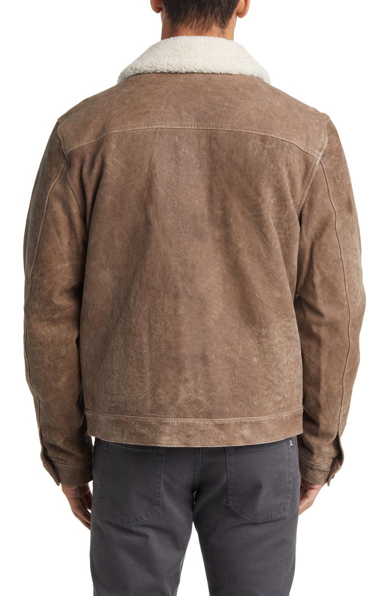 Billy Reid Bishop Down Genuine Shearling & Leather Jacket | Nordstrom