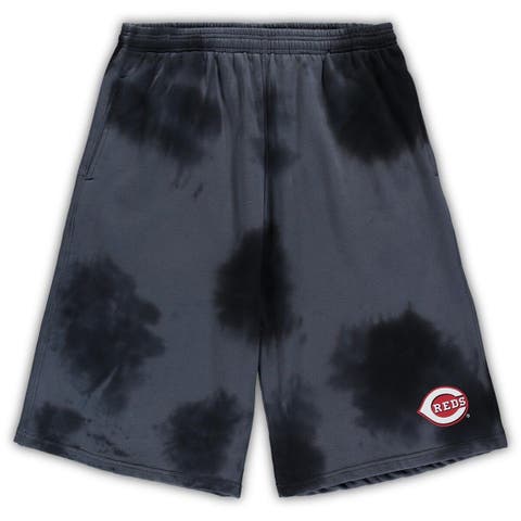 Men's Black Chicago White Sox Big & Tall Tye Dye Fleece Shorts