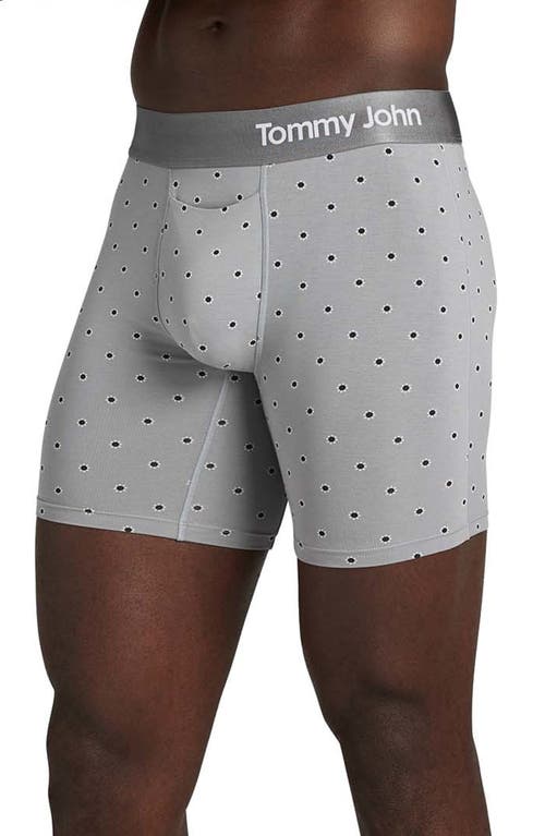 Shop Tommy John 2-pack Cool Cotton 6-inch Boxer Briefs In Jumbo Sky Bud/black