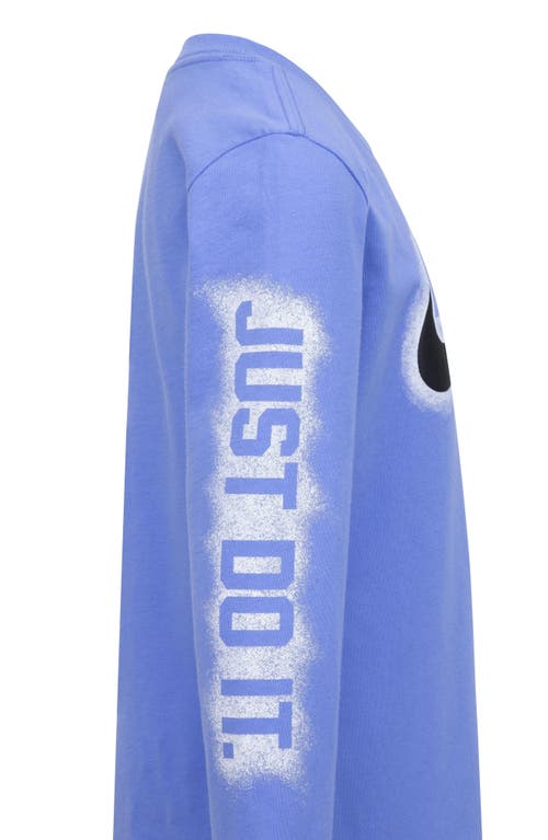 Shop Nike Kids' Powder Play Long Sleeve Graphic T-shirt In Royal Pulse