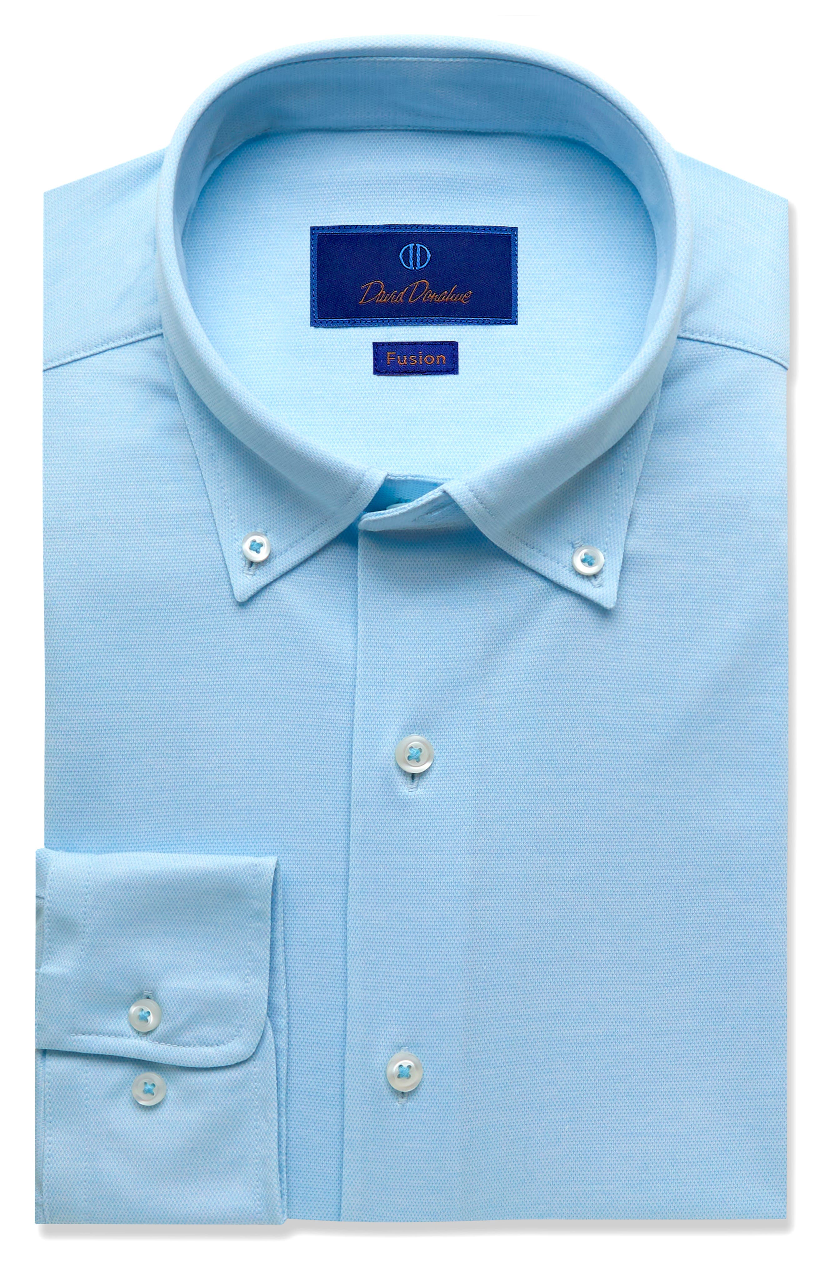 mens blue collar shirt