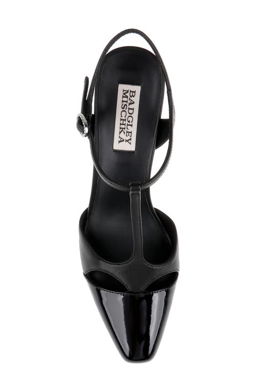 BADGLEY MISCHKA BADGLEY MISCHKA COLLECTION AURELIA ANKLE STRAP CAP TOE PUMP