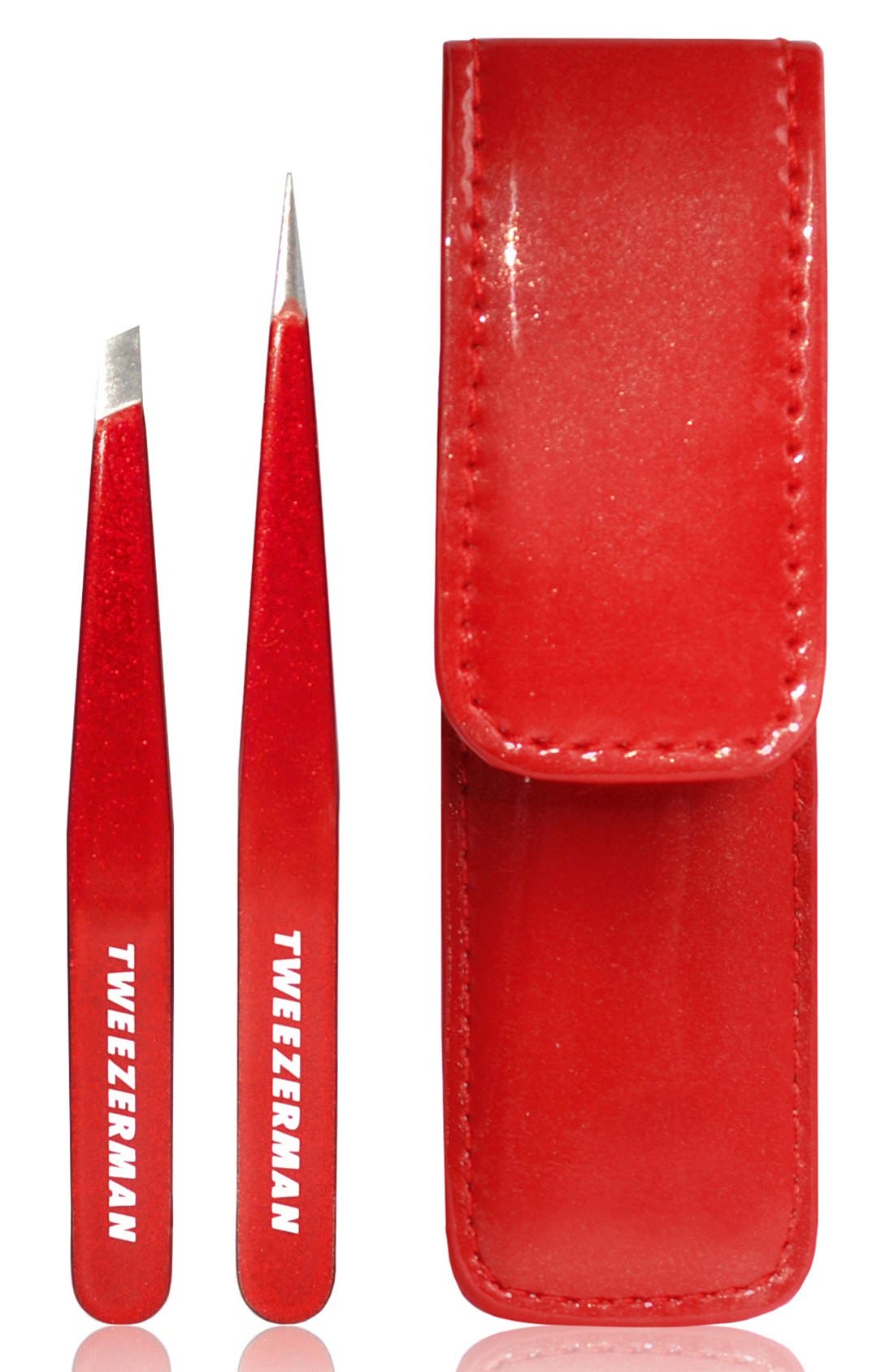 TWEEZERMAN 'Candy Apple Red' Petite Tweezer Set Nordstrom
