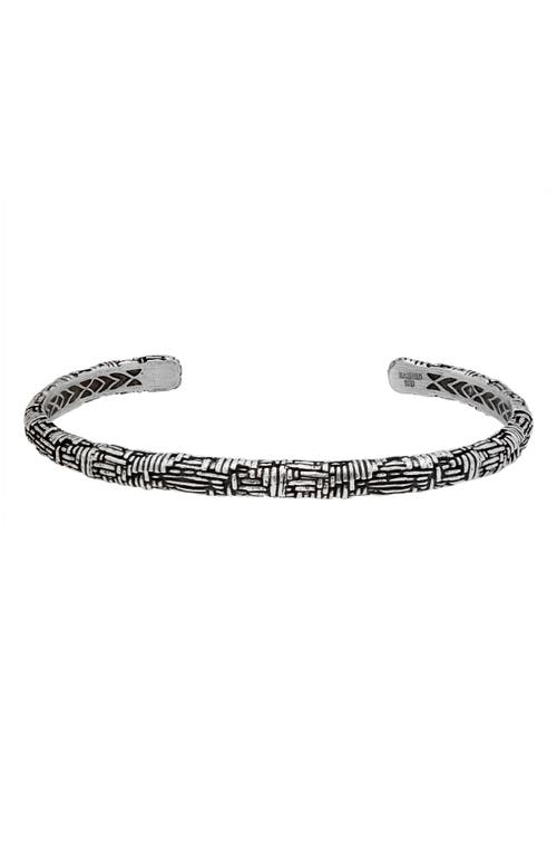 Men's Artisan Sterling Silver Cuff Bracelet