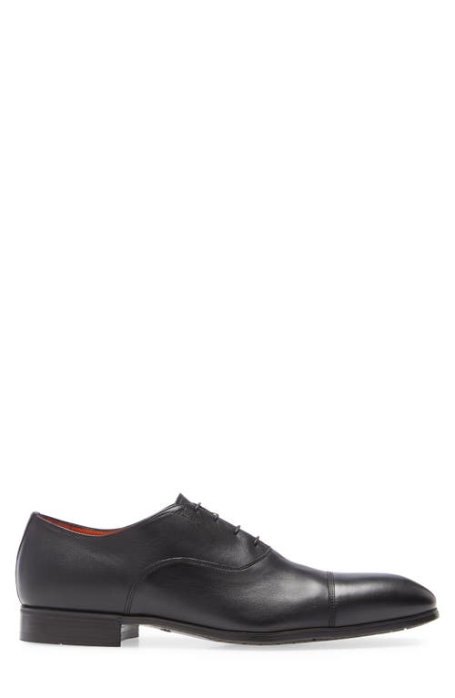 Santoni Backyard Leather Lace-up Shoes In Black