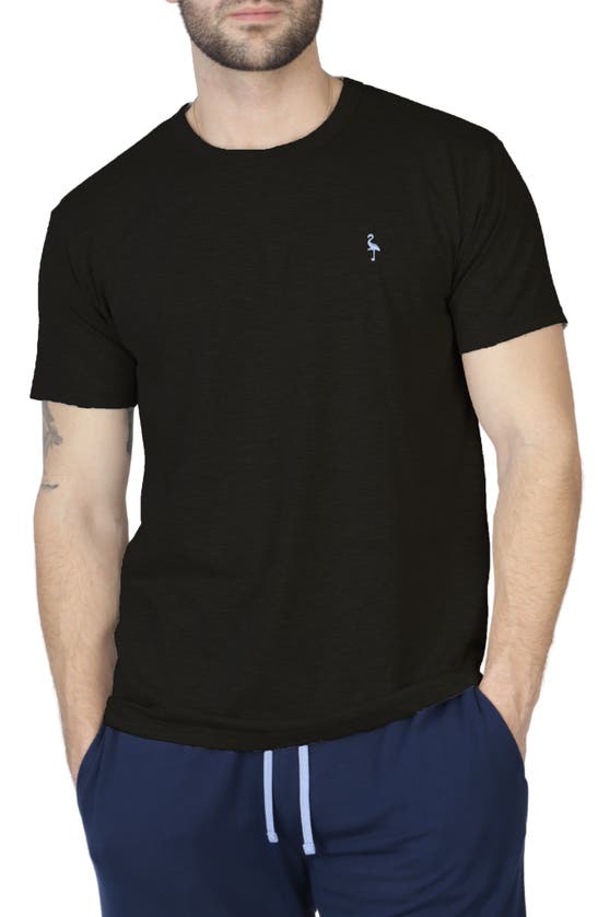 Shop Tailorbyrd Jersey Crewneck T-shirt In Black