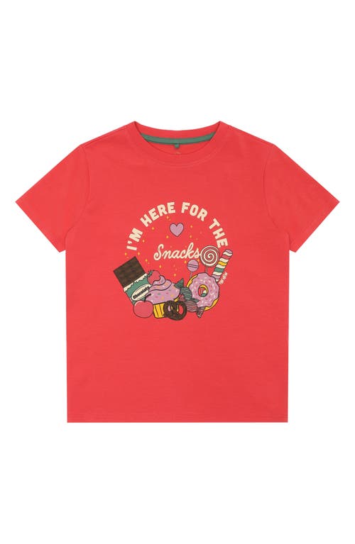 Shop The New Kids' Louisa Cotton Graphic T-shirt In Chrysanthemum