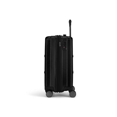 Shop Bugatti Brussels 3 Piece Hardside Luggage Set With Expansion In Black