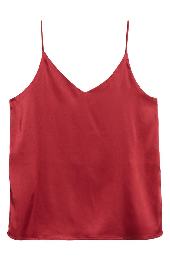 Nikki Lund Bijou Satin Camisole In Red