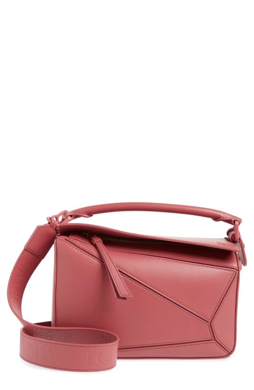 Loewe Small Puzzle Leather Bag in Plumrose
