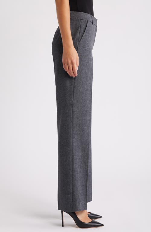 Shop Anne Klein Straight Leg Trousers In Anne Black Multi