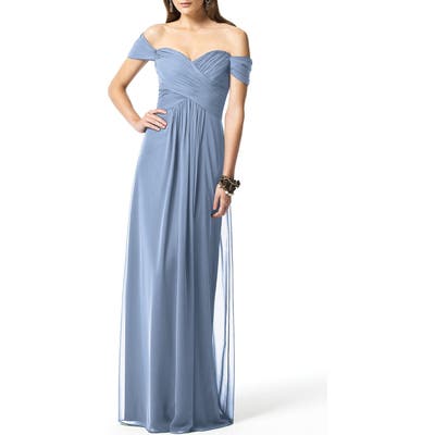 Dessy Collection Ruched Chiffon Gown