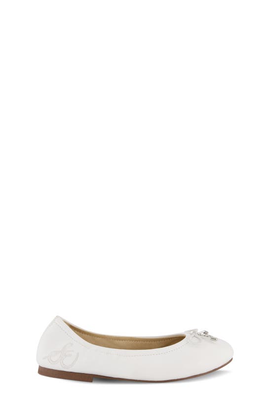 Shop Sam Edelman Kids' Felicia Ballet Flat In White