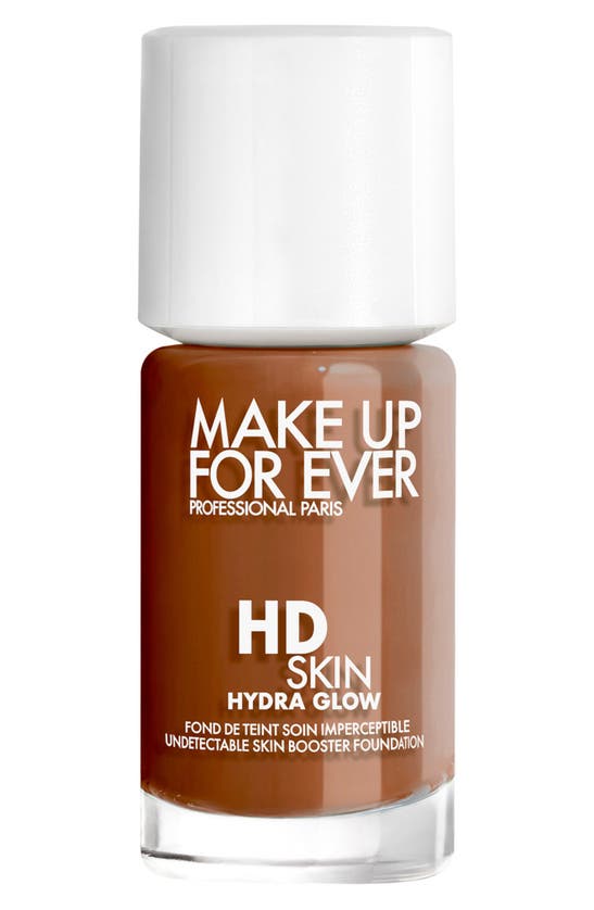 Shop Make Up For Ever Hd Skin Hydra Glow Skin Care Foundation With Hyaluronic Acid In 4y70 - Warm Espresso