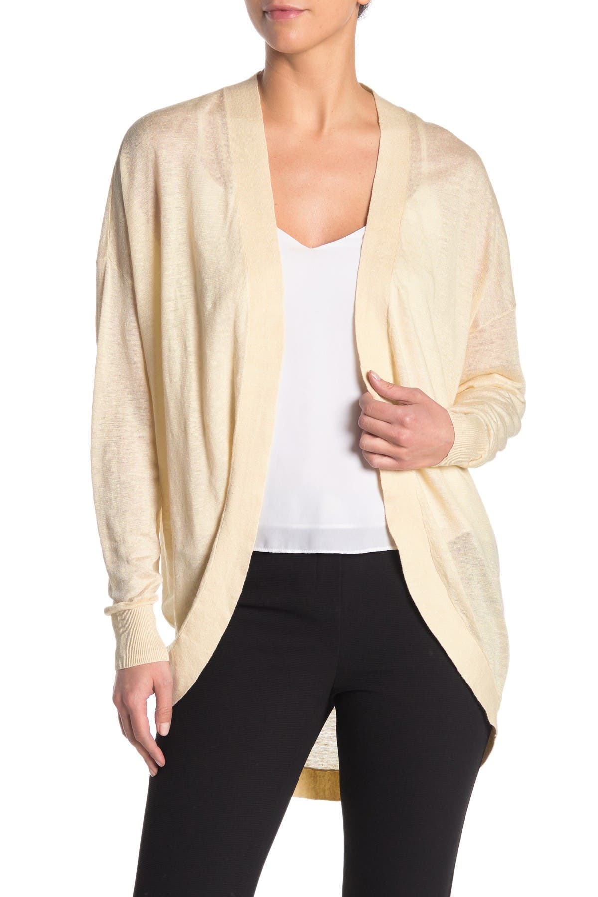 theory linen cardigan