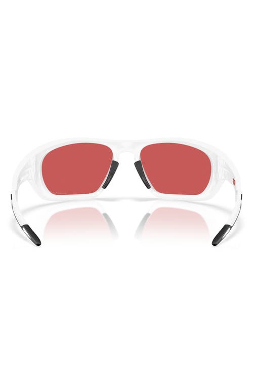 Oakley Geometric Frame Sunglasses In White