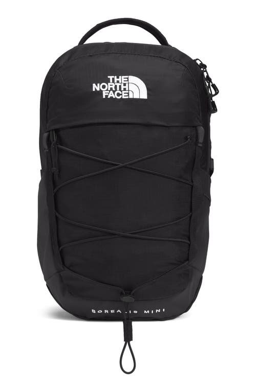 The North Face Borealis Water Repellent Mini Backpack in Tnf Black/Tnf Black at Nordstrom