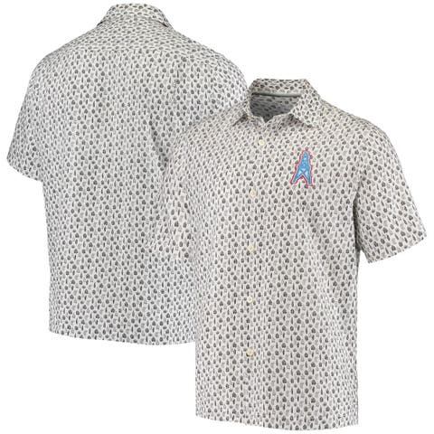 Men's Tommy Bahama White Texas Rangers Baja Mar Short Sleeve Button-Up Shirt