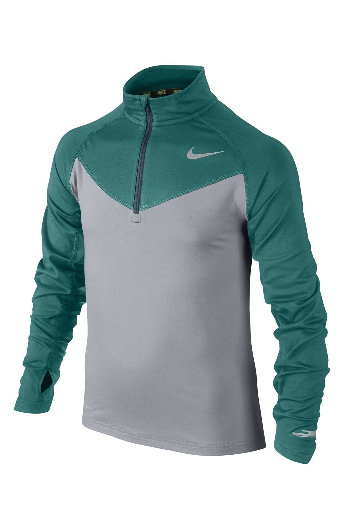 mens zip running top