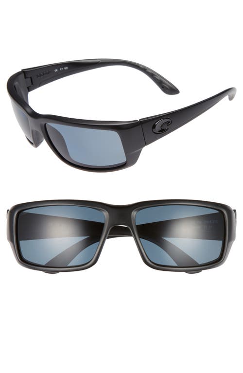 Costa Del Mar Fantail 60mm Polarized Sunglasses in Blackout/Grey at Nordstrom
