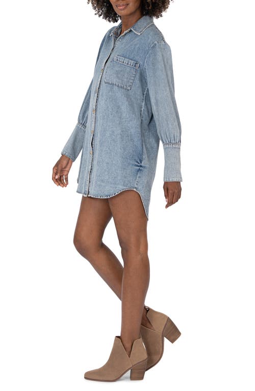 Shop Kut From The Kloth Rooney Oversize Denim Button-up Shirt In Medium Wash