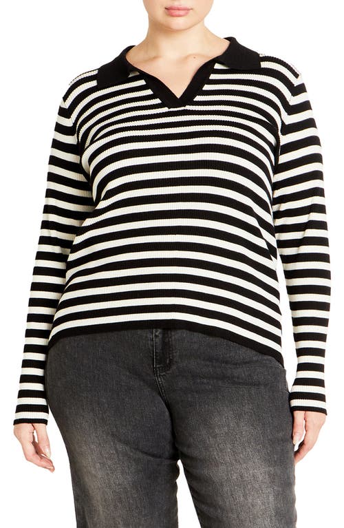 Shop City Chic Zola Stripe Sweater