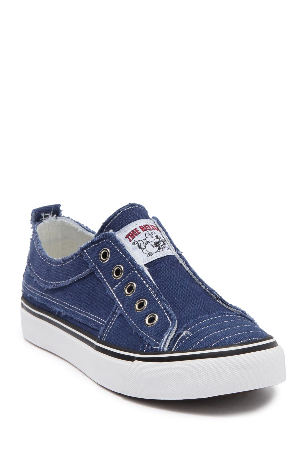 laceless canvas trainers