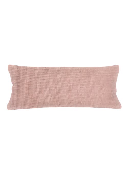 Anaya So Soft Linen Pillow Down Alternative Insert In Rose Pink
