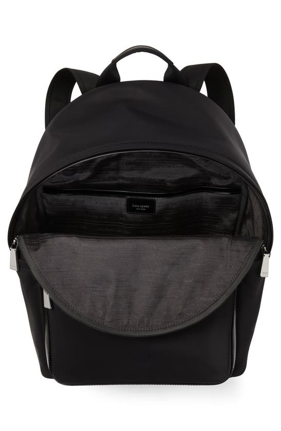 Kate Spade Medium Sam Icon Recycled Nylon Backpack In Black ModeSens