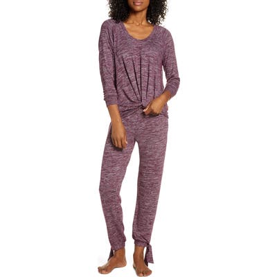 UGG Fallon Long Pajamas, Burgundy