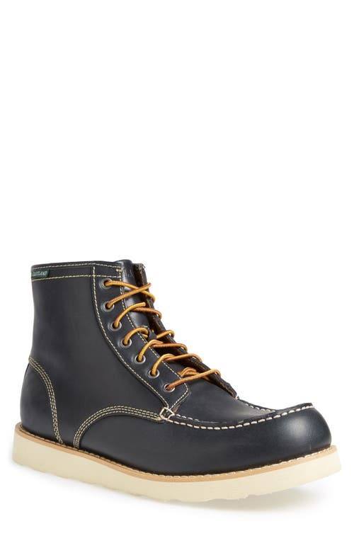 Eastland 'Lumber Up' Moc Toe Boot in Navy Leather