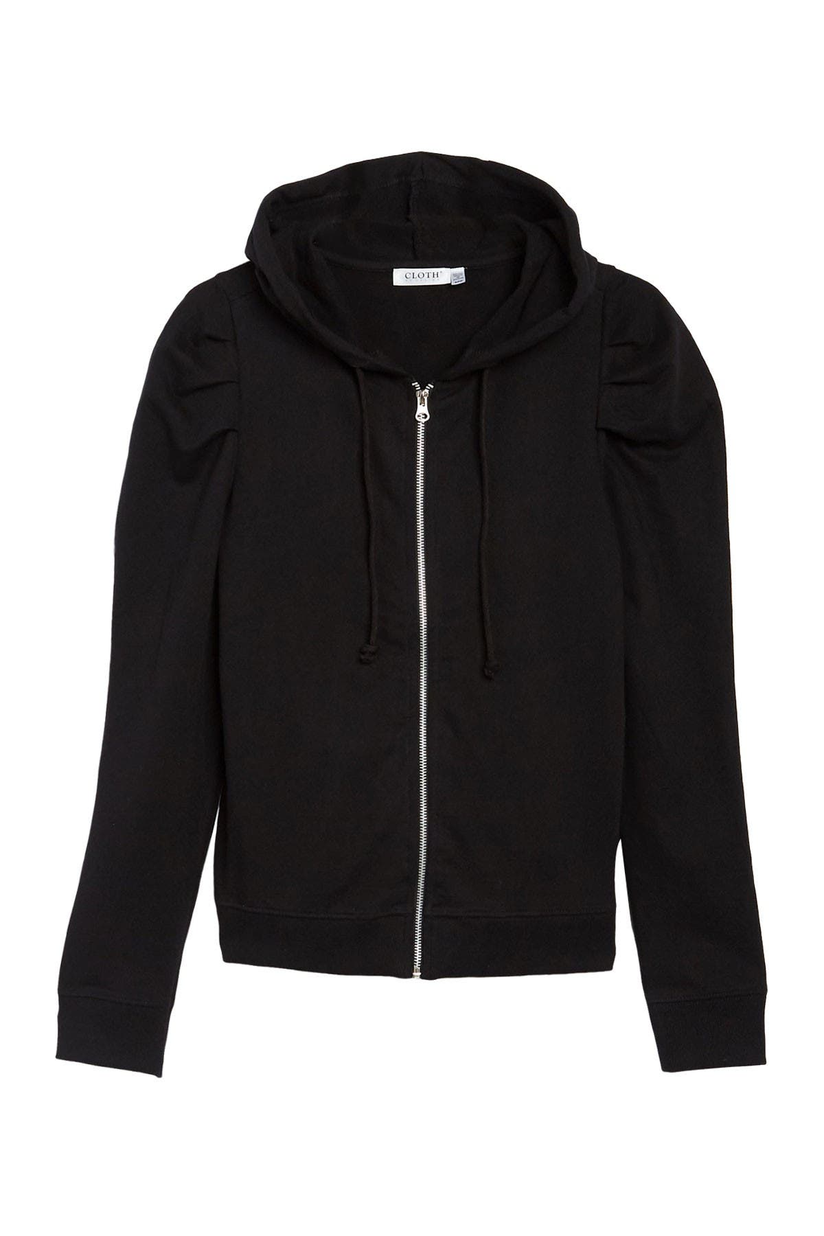 solid zip up hoodie