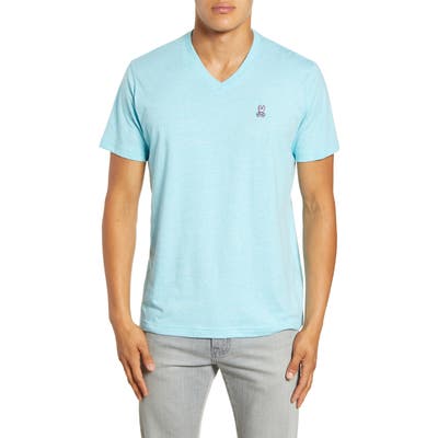 Psycho Bunny Heathered V-Neck T-Shirt, Blue