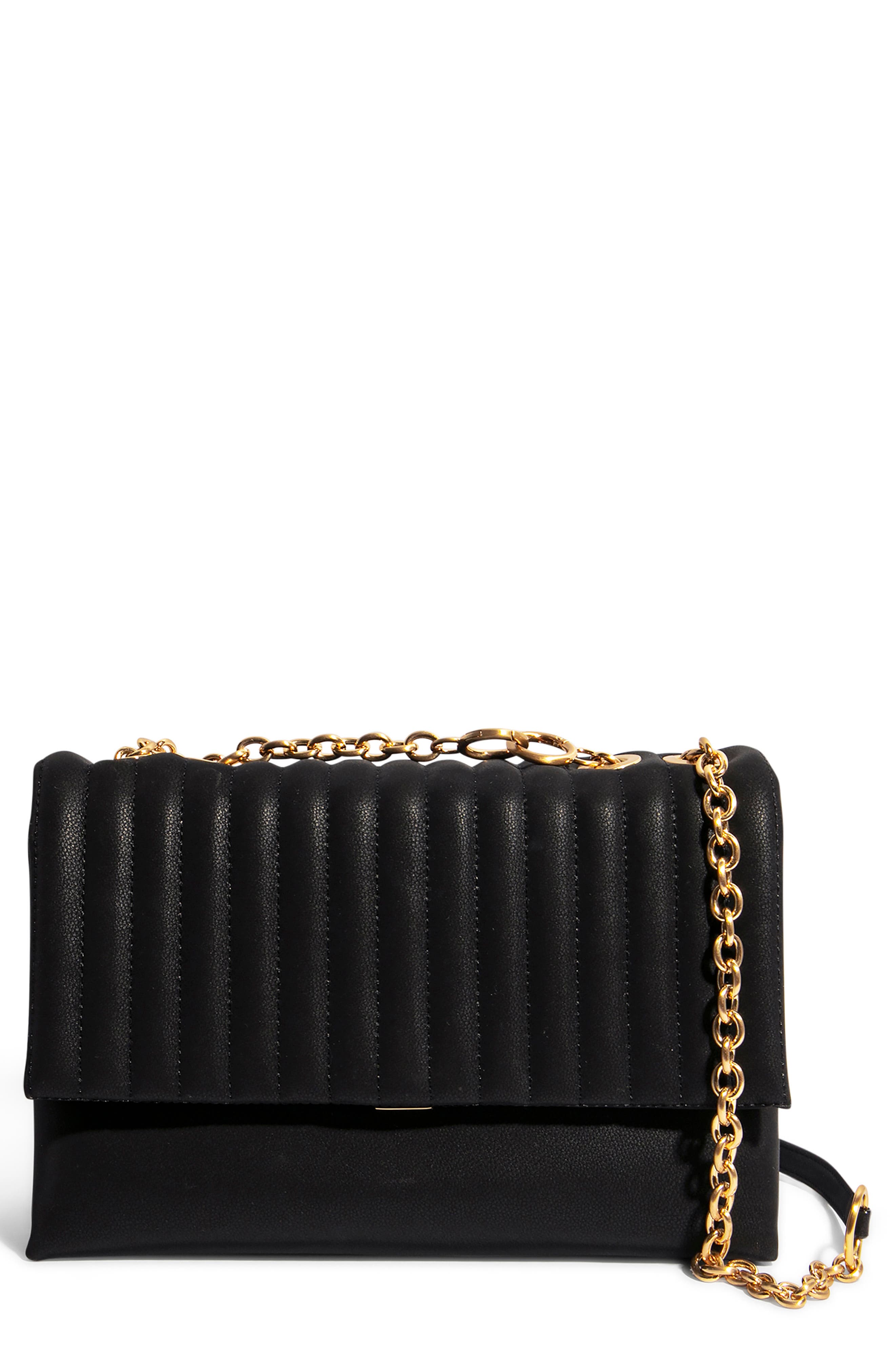 House Of Want H.o.w. We Step Up Shoulder Bag In Black Quilted Nubuck