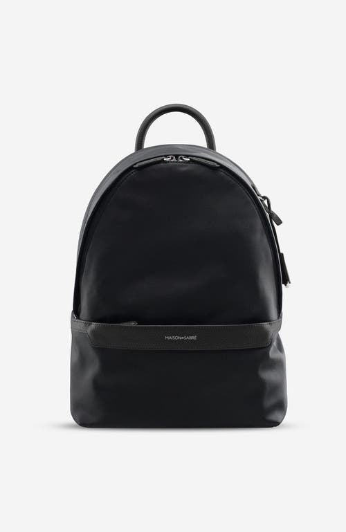 Maison De Sabre Maison De Sabré Nylon Backpack In Black Caviar