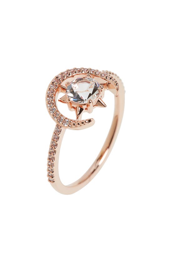 Click to view more detailed imagery on our partner's website Nadri Wishes Crystal Ring In Clear/ Rose Gold
