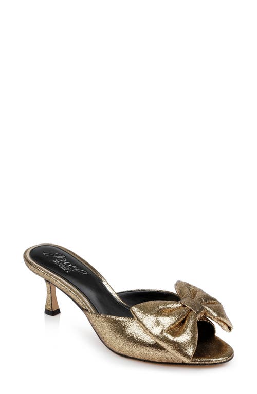 Shop Jewel Badgley Mischka Kora Slide Sandal In Gold Metallic