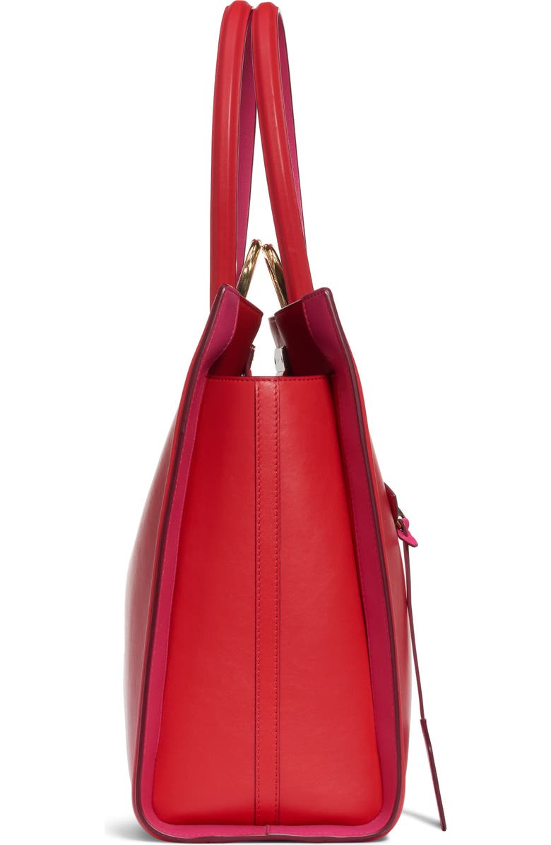 Alexander McQueen The Tall Story Leather Tote, Alternate, color, 