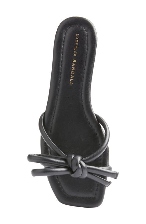 Shop Loeffler Randall Hadley Bow Slide Sandal In Black