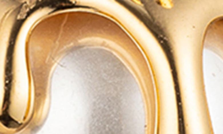 Eye Candy Los Angeles Lucia Imitation Pearl Drop Earrings In Gold