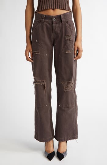 Vaquera Distressed Wide Leg Cargo Jeans | Nordstrom 